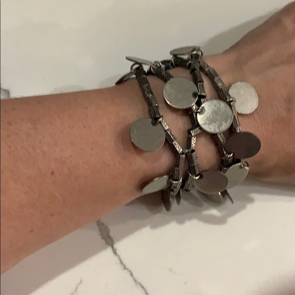 Metal elastic stretch bracelet